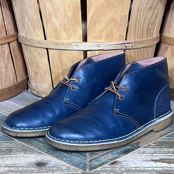 Clarks x Herschel Blue Leather Denim Limited Edition Desert Boots Men Size 10.5 main image 11